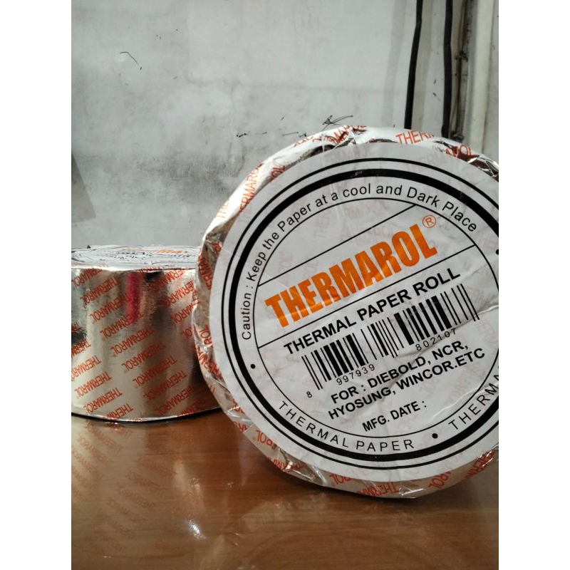 

Kertas Thermal Merk Thermarol UK 80x140, Kertas Struk Kasir ATM
