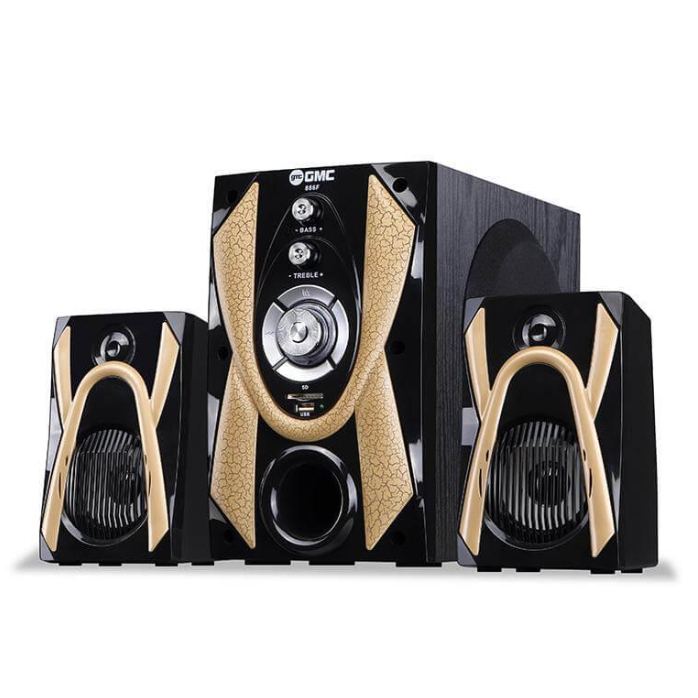 Speaker Aktif Bluetooth GMC 886F 2in1 Multimedia Radio FM Super Bass Led Musik / Soundbar
