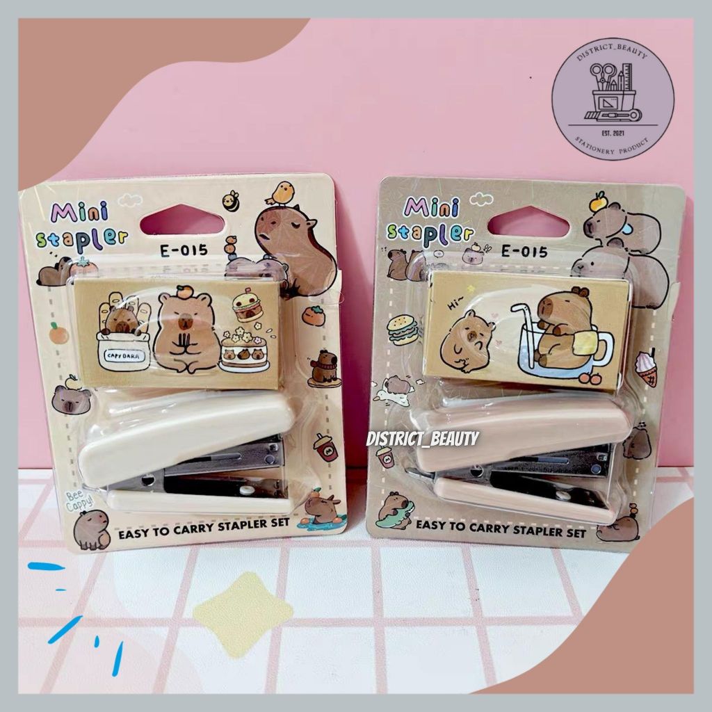 

STAPLES 2 IN 1 CAPYBARA STAPLER MINI MOTIF CAPYBARA STEPLES FREE REFILL UNIK LUCU TERMURAH