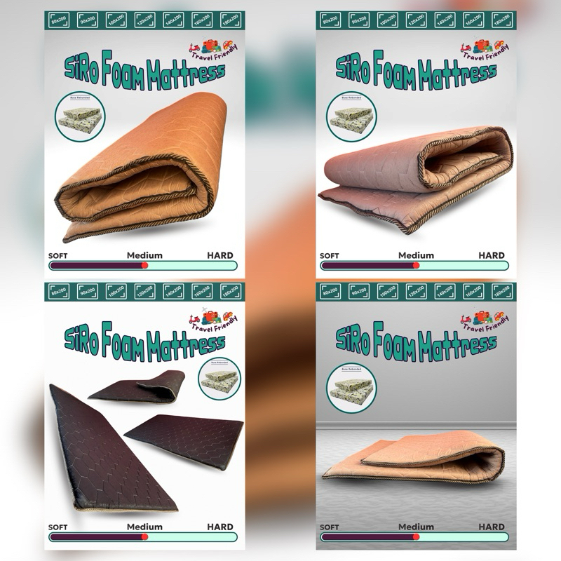 100x200x5 // ORTHOPEDIC FOAM || KASUR BUSA REBONDED SIRO FOAM // Kasur Busa Travelling / Kasur busa 