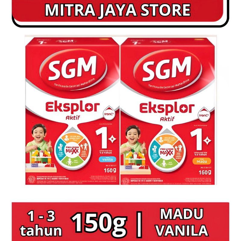 

SGM 1+ Eksplor Dengar IronC Susu Pertumbuhan 150 Gram Vanila & Madu