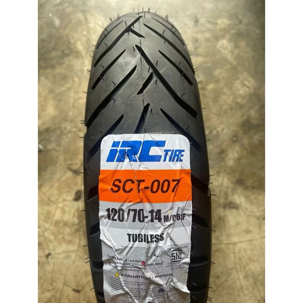 BAN TUBELESS UKURAN 120/70-14 MERK IRC ban belakang PCX 150 VARIO 160 ORI PRODUKSI TERBARU