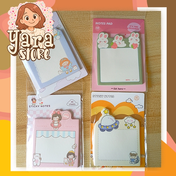 

Sticky Note Kartun Lucu 40 lembar