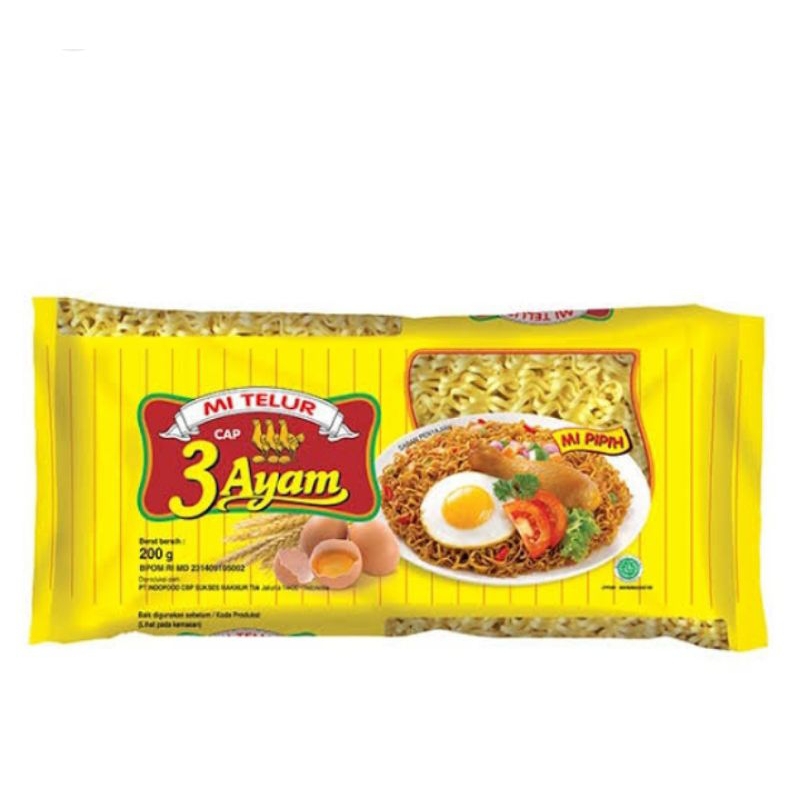 

mie telor 3 ayam