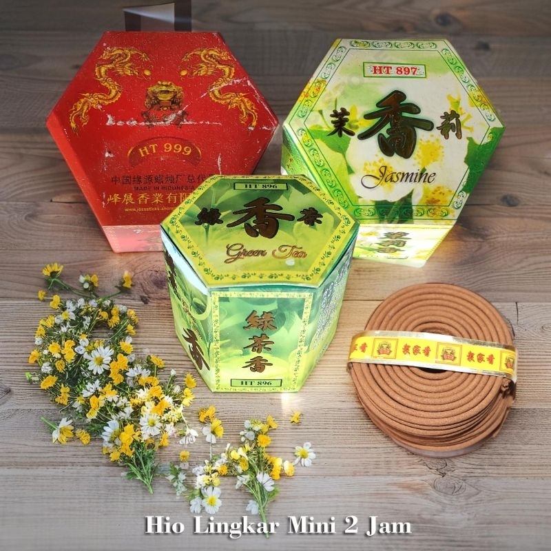 hio lingkar mini 2 jam greentea cendana wangi