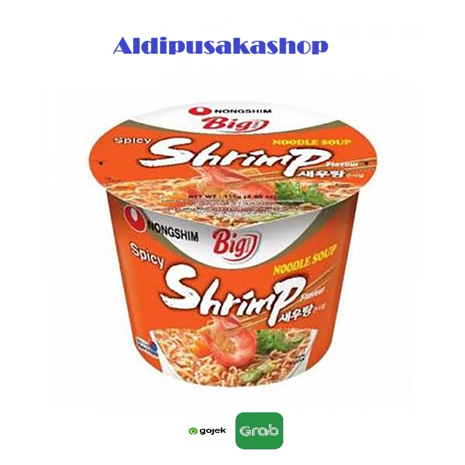

Nongshim Big Bowl Noodle Shrimp (Saewootang) - 115g Made In Korea