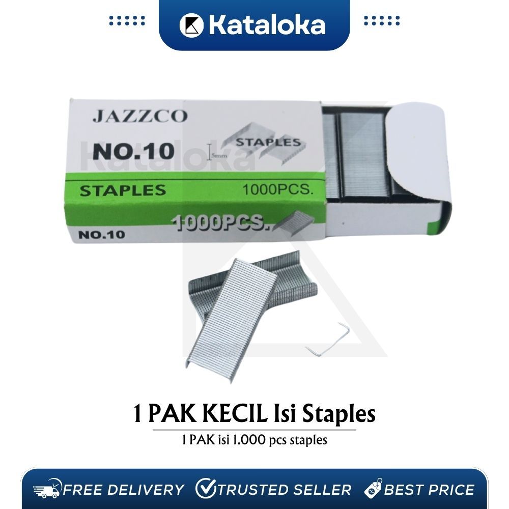 

Staples Isi Stapler Refill Stapler JAZZCO No. 10 1 Pack 1000 Pcs