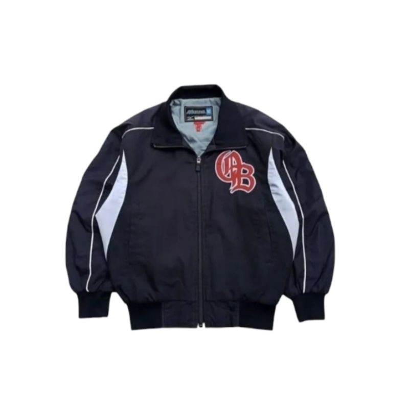 MIZUNO baseball kids jacket windbreaker vintage size 140 fit 9 - 11 th (P54xL52)