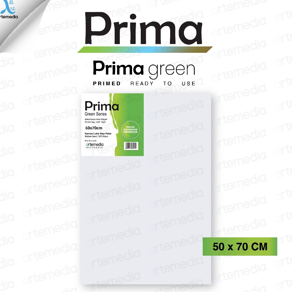 

KODE A73N Prima Green 5x7cm Cotton Canvas