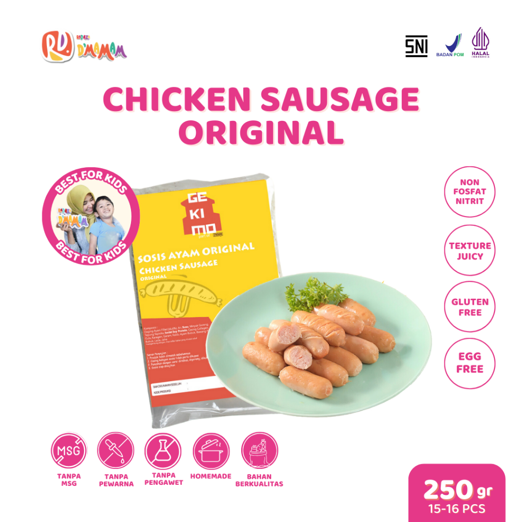 

DMAMAM MLG Sosis Ayam Original Halal BPOM MPASI Homemade Frozenfood