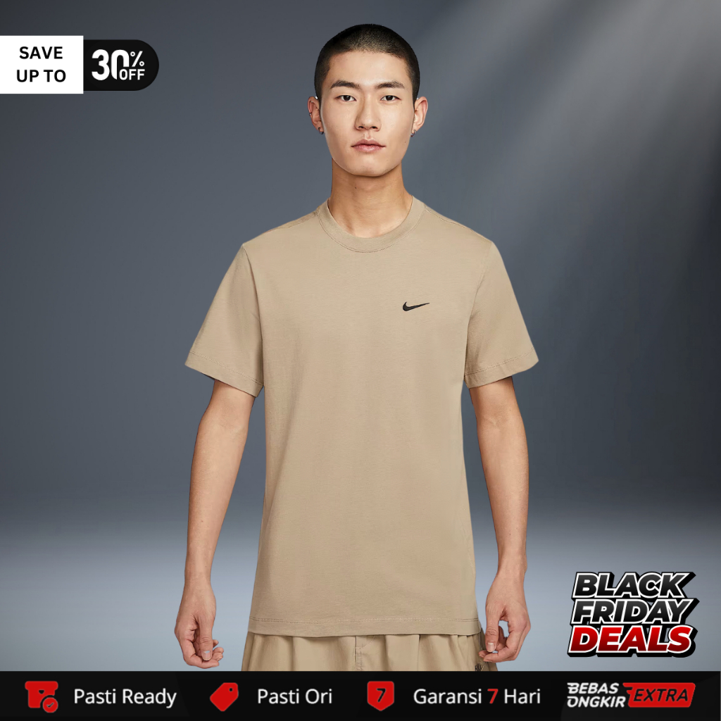 Kaos Nike Original Pria Nike Sportswear Swoosh Tee - Khaki