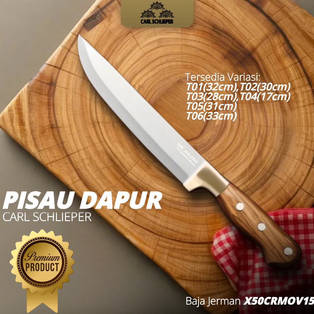 KODE B3L PISAU SEMBELIH DAGING SET PISAU SUPER TAJAM PISAU STAINLESS MATA CARL SCHLIEPER
