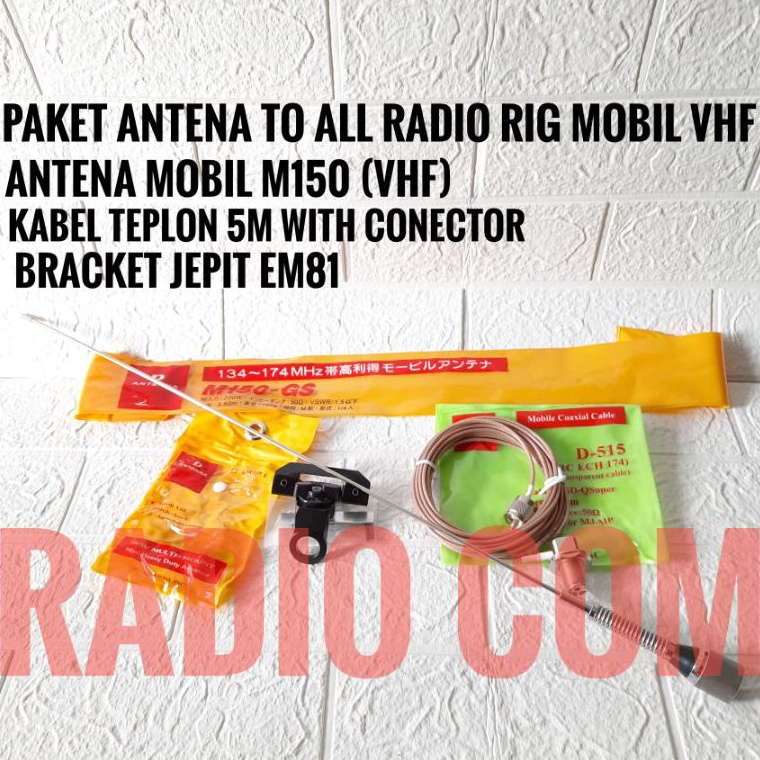 KODE D47Z PAKET ANTENA RADIO MOBIL VHF ANTEN M15 GS GSA  ANTENA RADIO RIG VHF PAKET FULLSET ANTENA M