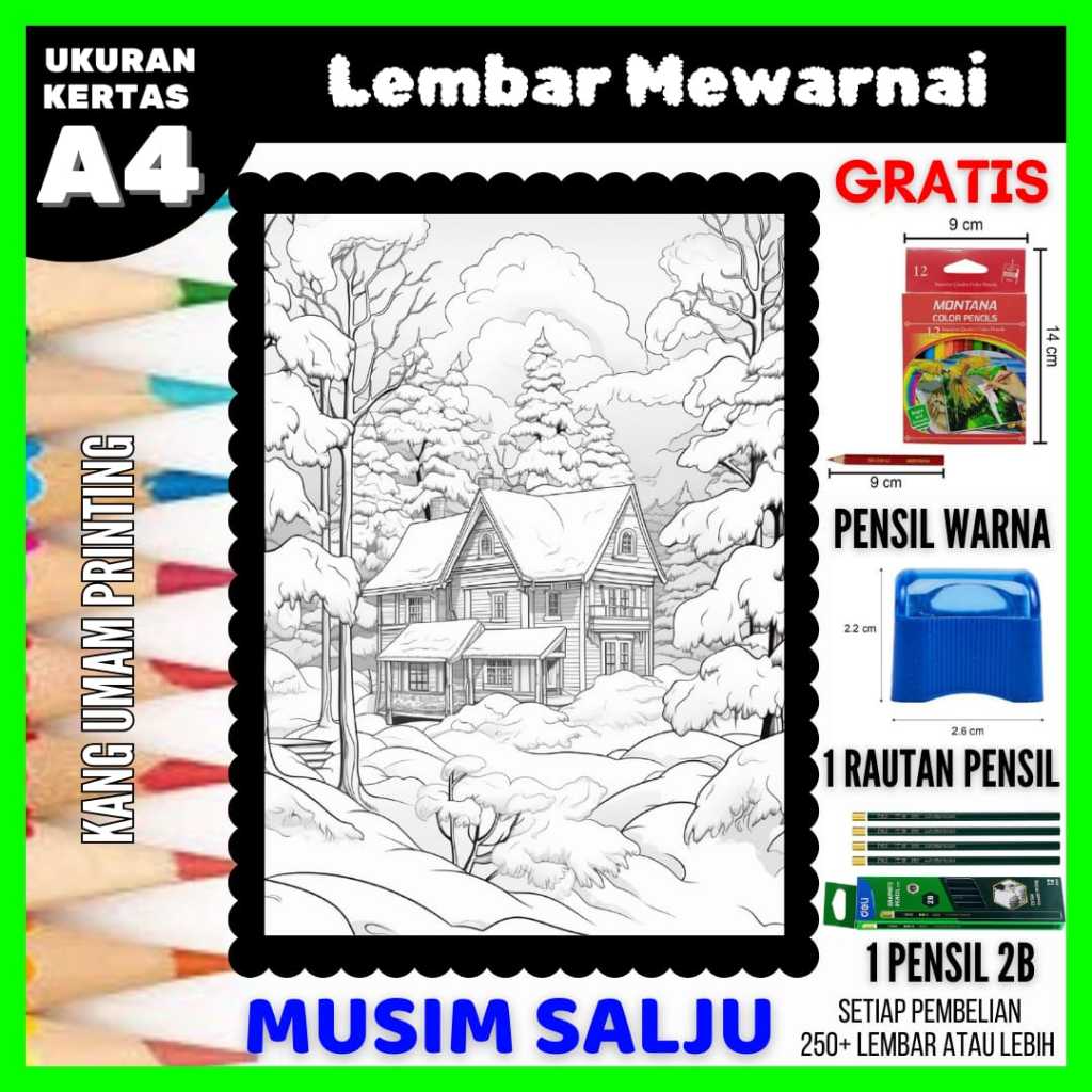 

Lembar Mewarnai Gambar Musim Salju / Dingin Untuk Semua Usia Bagian 03, Sketsa, Drawing , Coloring