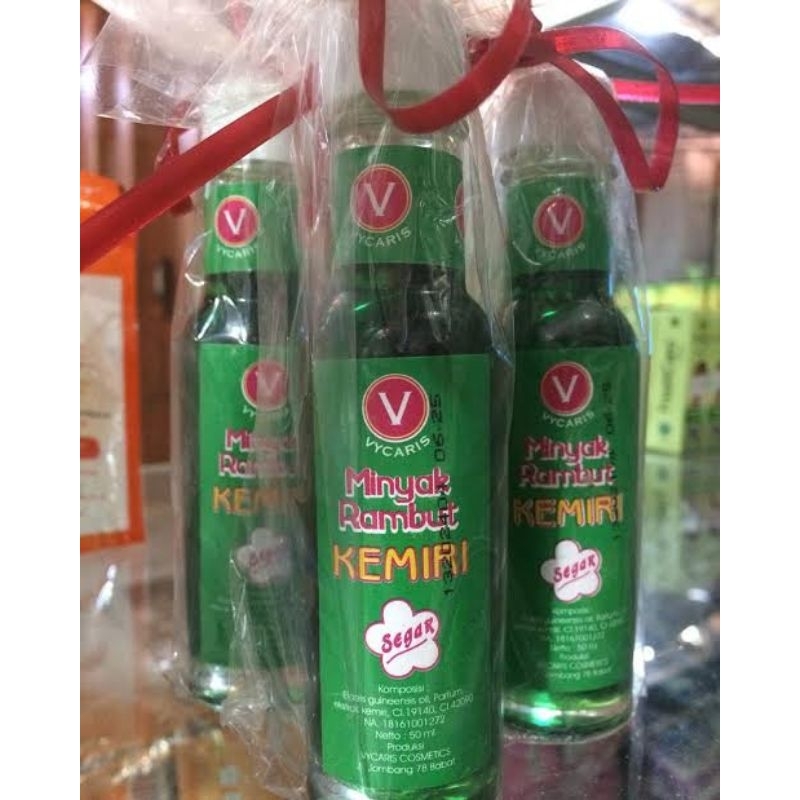 Minyak rambut Kemiri Vycaris 50ml botol kaca