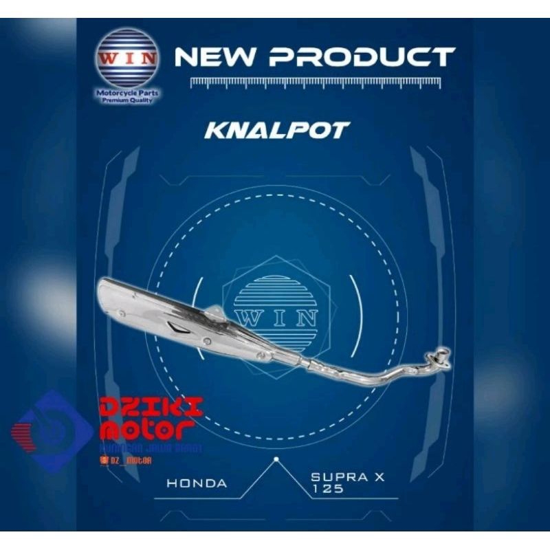 KENALPOT SUPRA X 125 2004 2005 2006 tebal dan tahan lama
