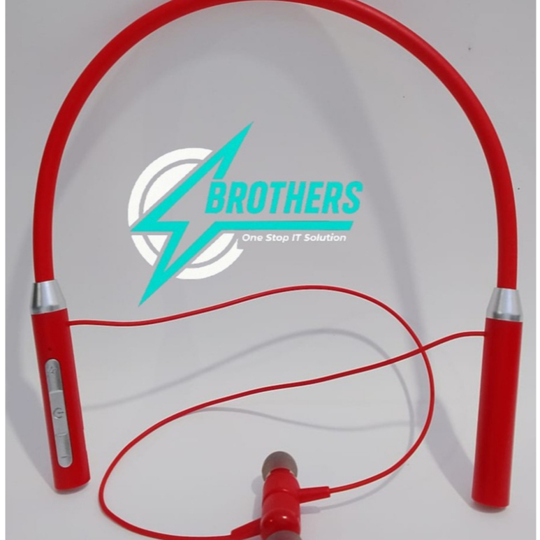 Headset Bluetooth Sport Neck Mounted TF Card Wireless Earphone Magnetik ORIGINAL