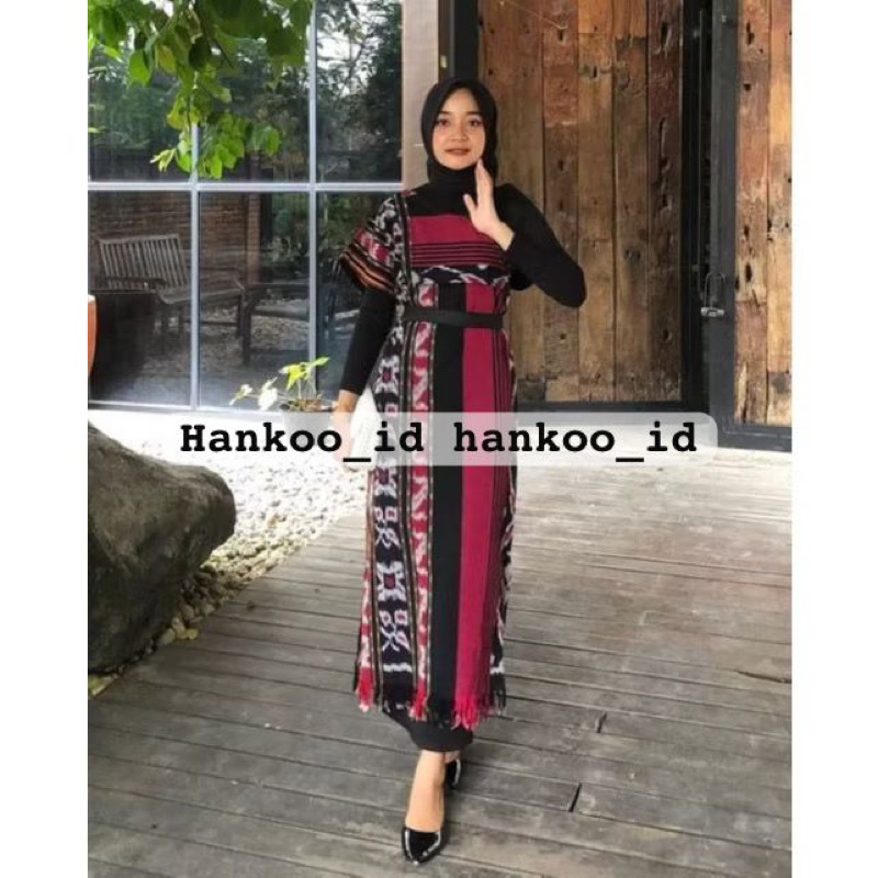 DRESS AURORA TENUN Dress kondangan dress tenun