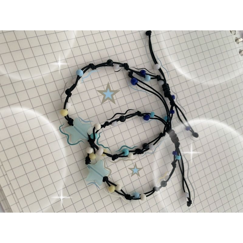 Gelang tali giok aesthetic/ Gelang couple bestie/ Gelang manik aesthetic/Gelang tali giok serut aest
