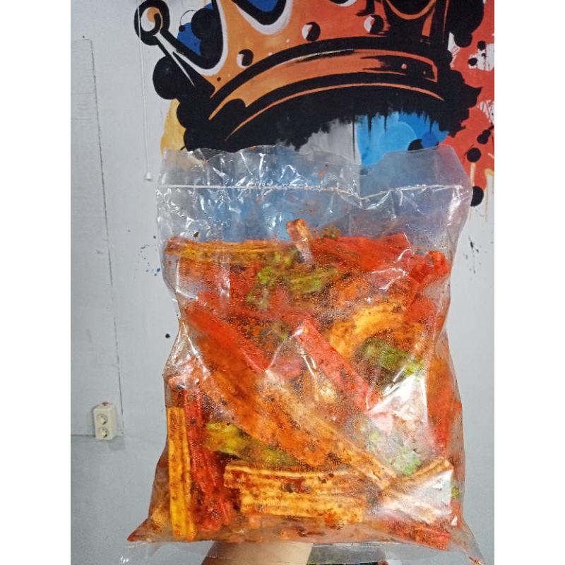 

kerupuk seblak beton pedas daun jeruk 250gram