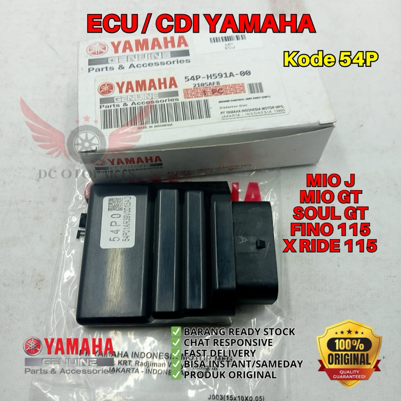 54P ECU MIO J ORIGINAL YAMAHA GENUINE PARTS, ECU ORIGINAL YAMAHA MIO GT, ECU YAMAHA SOUL GT, ECU YAM