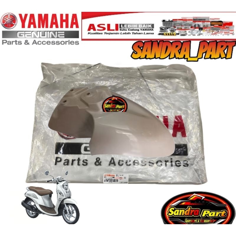 FENDER FRONT SPAKBOR DEPAN FINO FI 125 PUTIH CREM ORIGINAL YAMAHA BJ8-F1511-00-P0