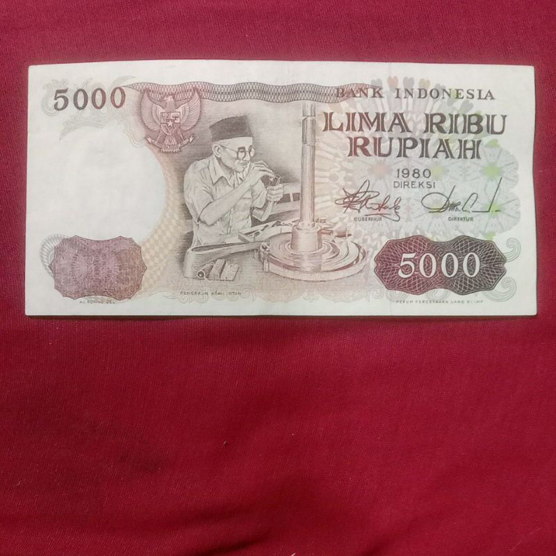 5000 rupiah asah intan tahun 1980#UTUH BAGUS