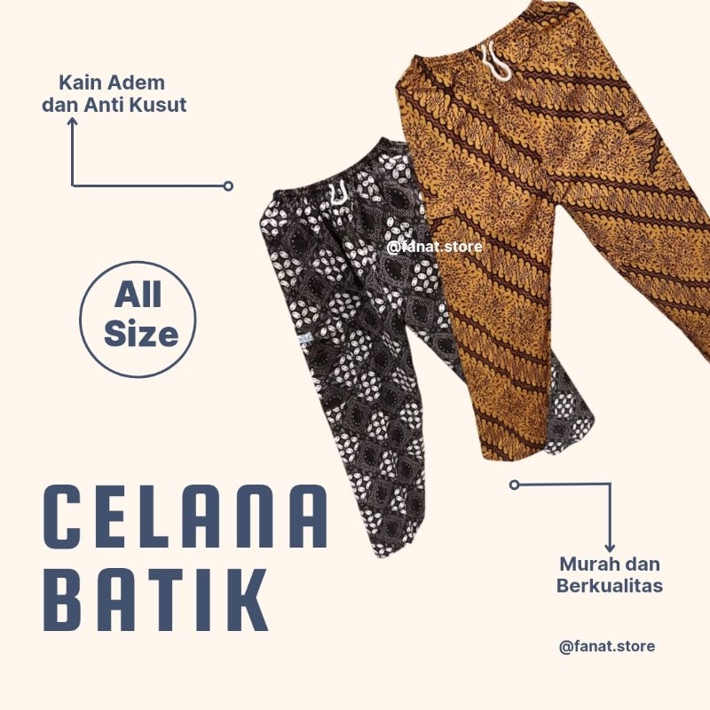 Celana Batik celana Boim celana panjang celana kolor celana pria wanita celana panjang pria kolor