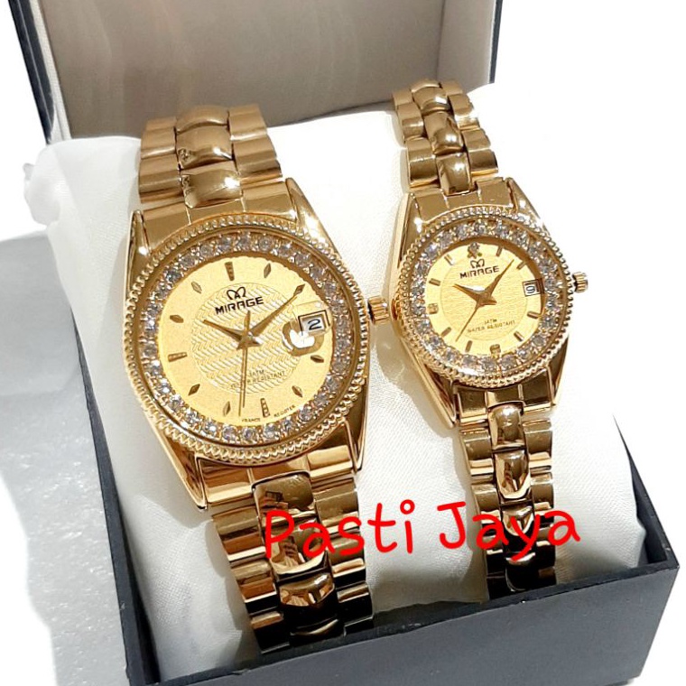KODE P17W Jam tangan Mirage 1579 KALENDER ON