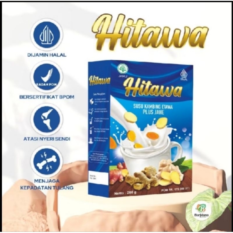 

HITAWA Susu Kambing Etawa Plus jahe ,kunyit, temuĺawak 200gram