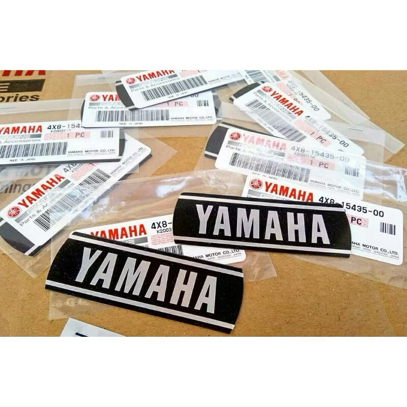 EMBLEM BLOK MESIN / BLOK CALTER KALTER CRANKCASE RXS,RX SPESIAL,YT115 ASLI ORI ORIGINAL YAMAHA YGP