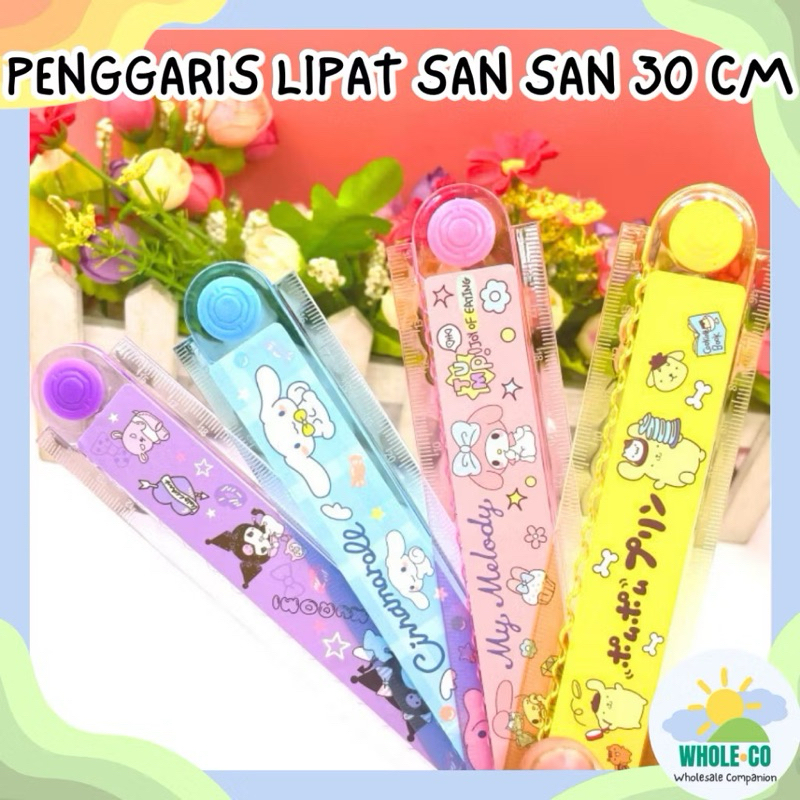 

Rol / penggaris panjang 30cm bisa lipat campur motif PER LUSIN 12pcs
