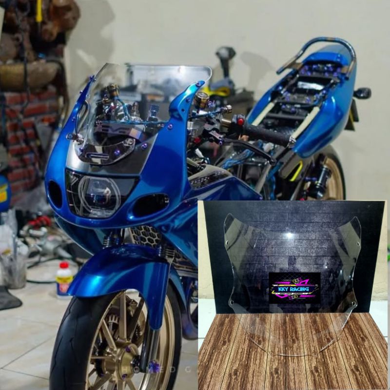 VISOR KAWASAKI NINJA 150 RR OLD ORIGINAL WINDSHIELD KAWASAKI NINJA 150 RR OLD ORIGINAL