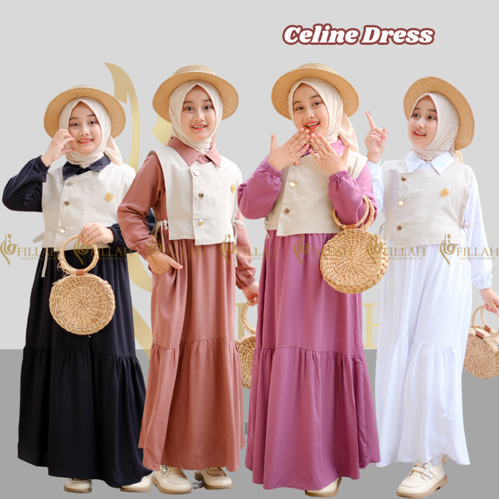 Baju Anak Gamis Lebaran 2026 Gasmis Remaja Pakaian Muslim Cewe Gms Fashion Terbaru 2025 Ramadhan Kek