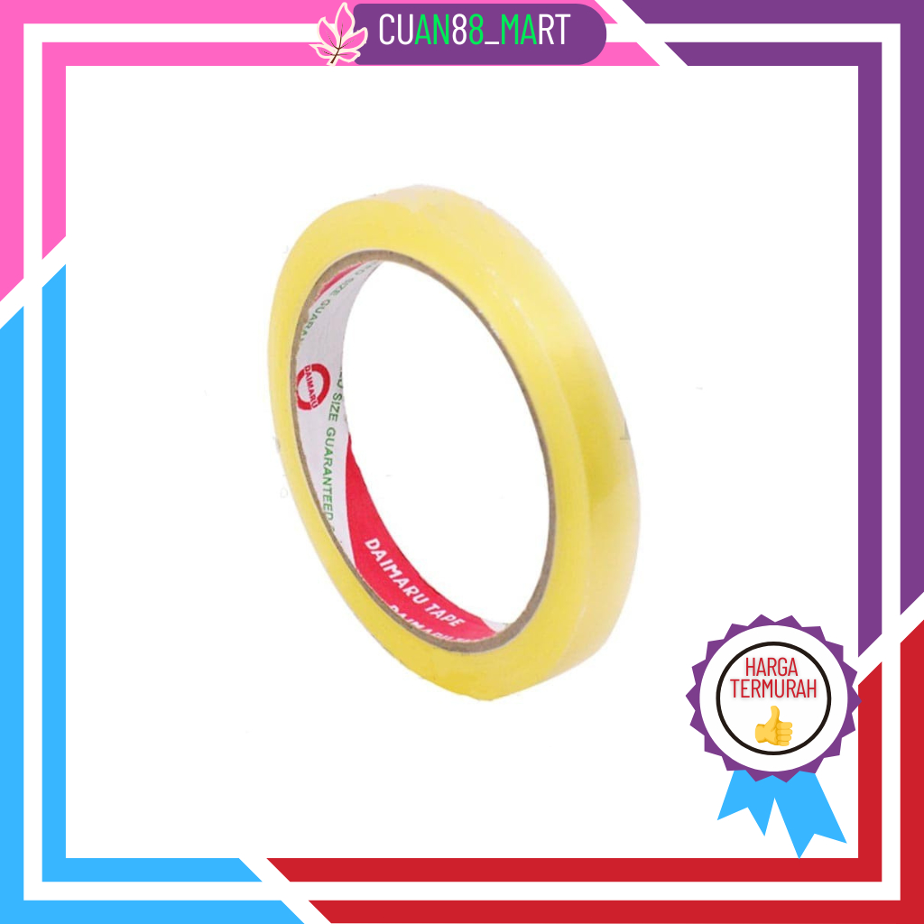 

【COD】【TERMURAH】Isolasi 12mmx60Meter clear biasa