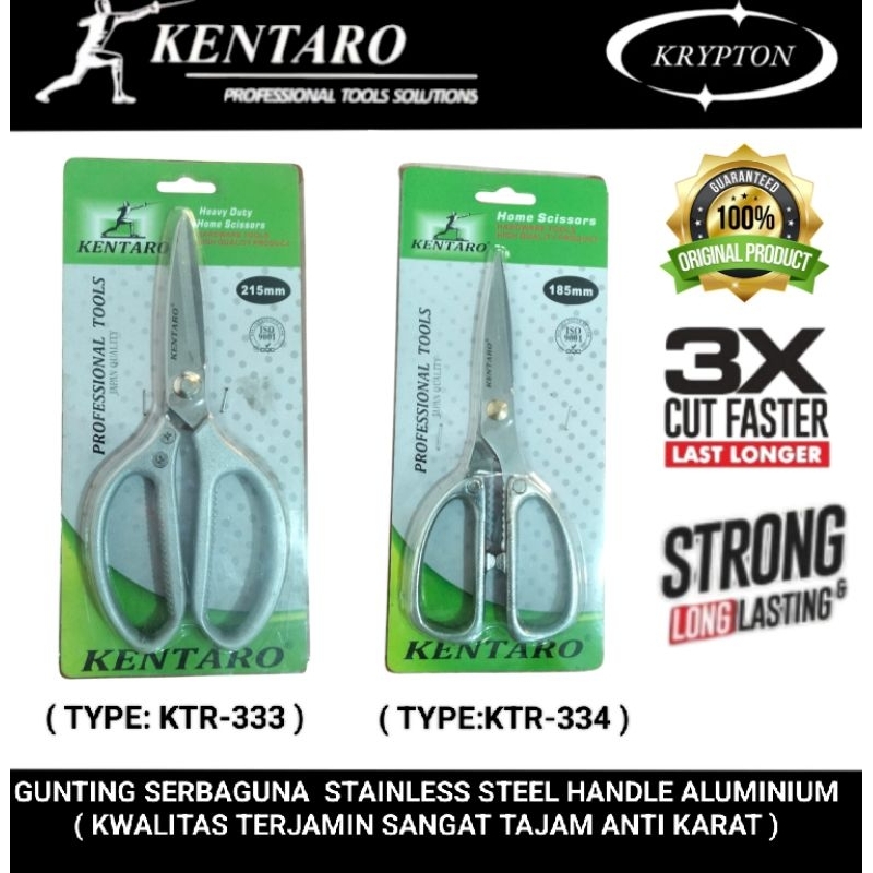 

Kentaro gunting serbaguna stainlesteel ( anti karat ) jaminan asli original Japan quality