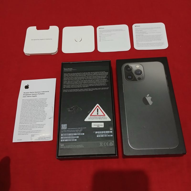 dus box iphone 13 pro max graphite ori copotan asli ibox