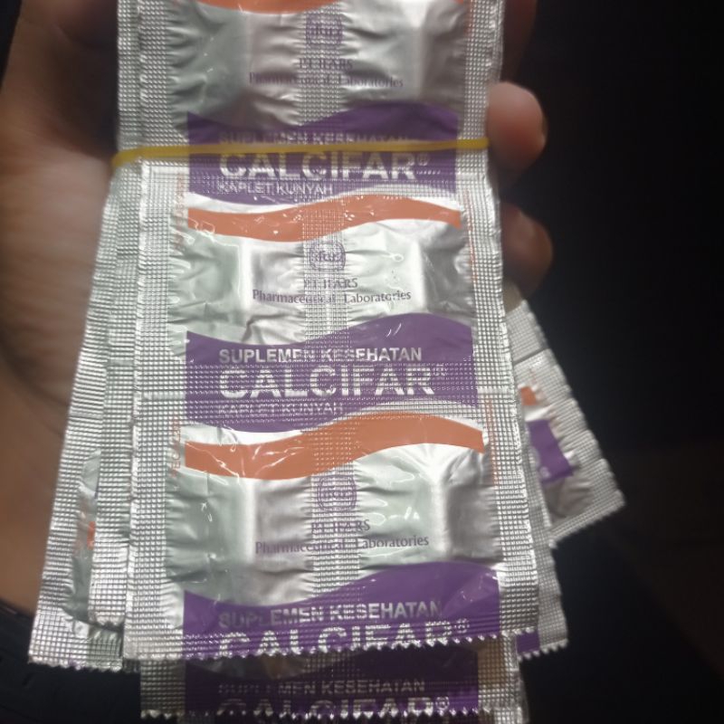 Calcifar Vitamin kalsium ibu hamil & menyusui @ 1 strip 10 tablet