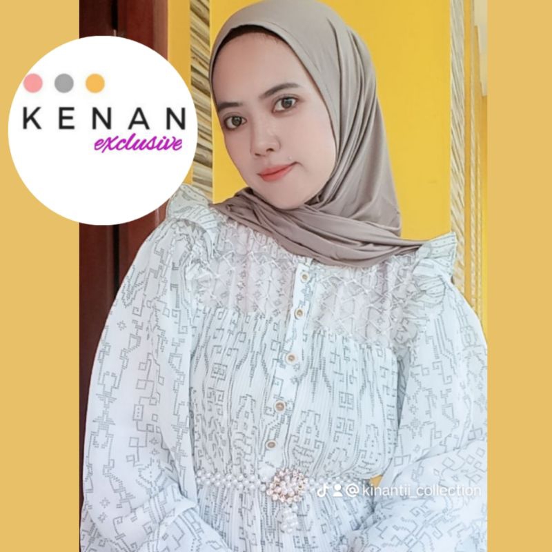 KENAN Hijab segitiga instan tirani - Hijab segiempat instan jersey tirani / hijab kenan tirani
