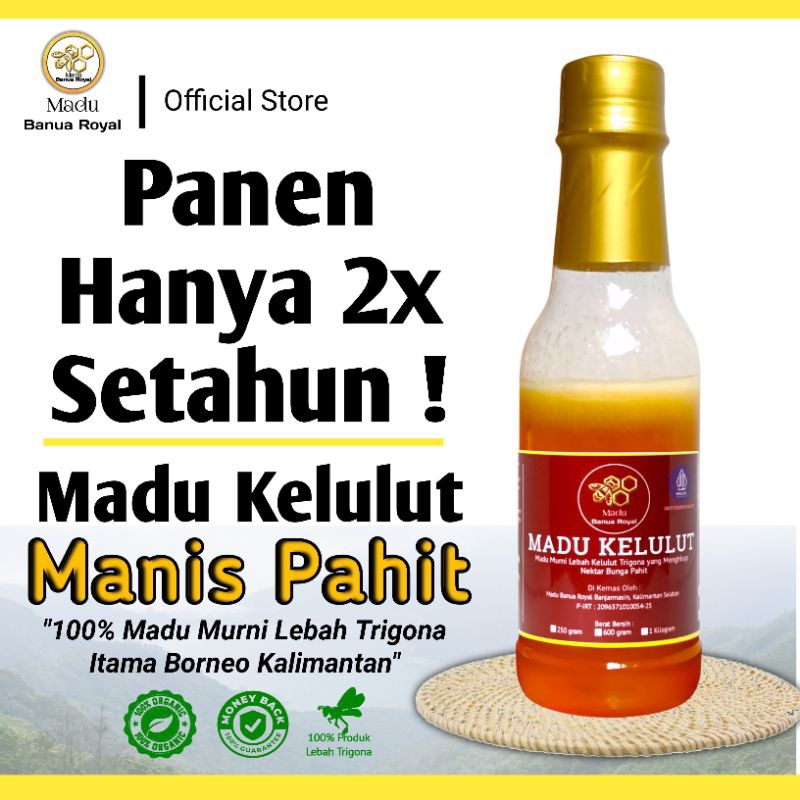 

Madu Banua Royal | Madu Kelulut Manis Pahit / Madu Klanceng / Madu Trigona / Madu Tuwel | 250 gram