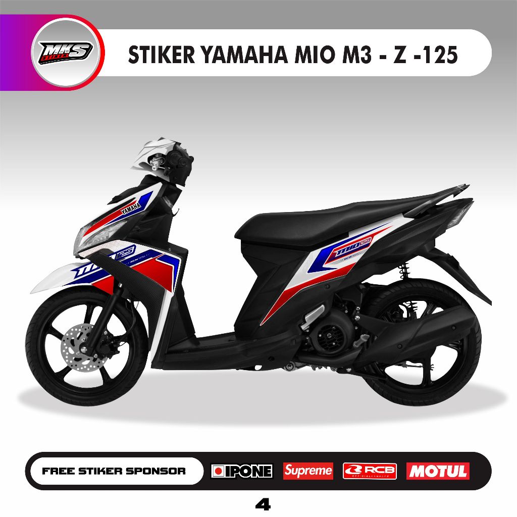 Stiker Mio M3, MIO 125, MIO Z - Striping Mio125, MIO M3, MIO Z - Decal Mio125, MIO M3, MIO Z