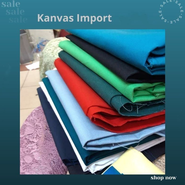 KODE Y79V Promo 1212 Sale Kain kanvas Kain kanvas polos Kain kanvas import meteran Kain canvas Bahan