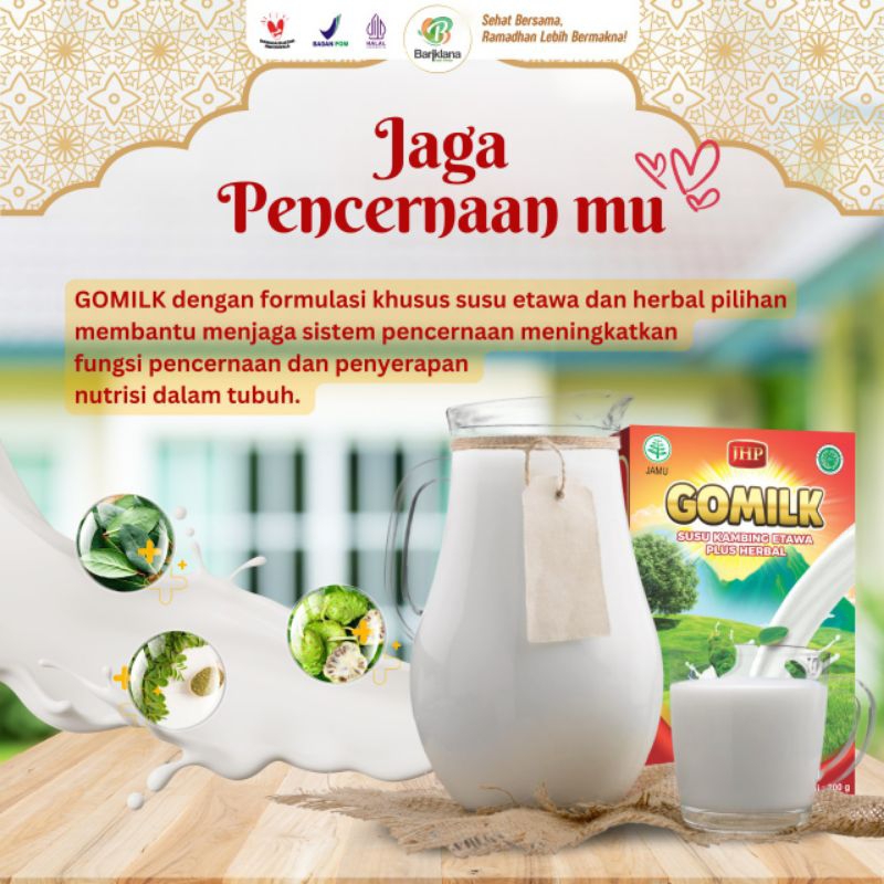 

Susu Kambing Etawa Murni Gomilk + Ekstrak Herbal Pilihan, Salah Satunya Mengkudu Untuk Kesehatan Jantung Sudah BPOM