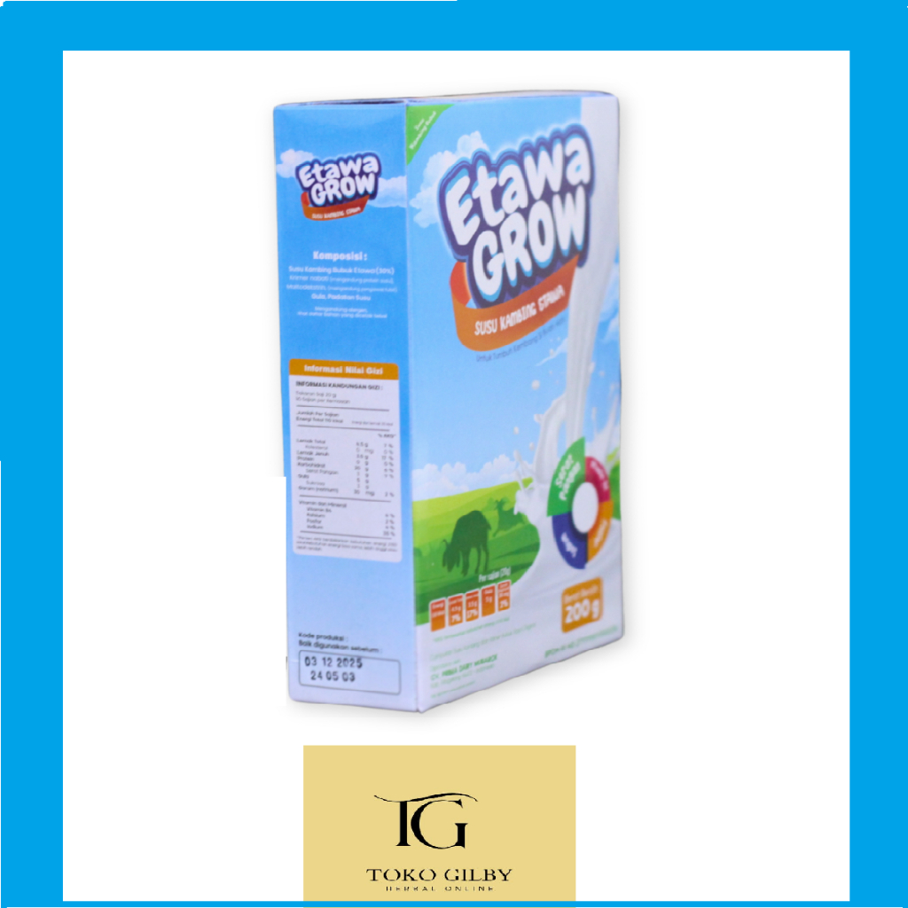 

Susu Bubuk Etawa Grow Untuk Pertumbuhan Tinggi Kalsium BPOM 200 Gram