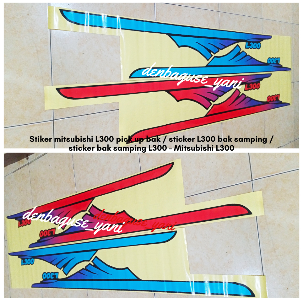 Stiker mitsubishi L300 pick up bak/sticker L300 bak samping/sticker bak samping L300-Mitsubishi L300