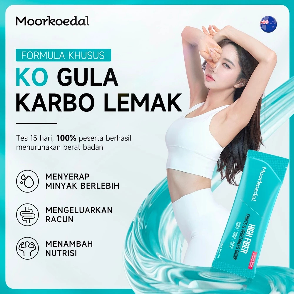 

MOORKOEDAL Fiber Drink 3 Box Dietary fiber Minuman Serat Makanan Slimming Detox Pembersihan usus