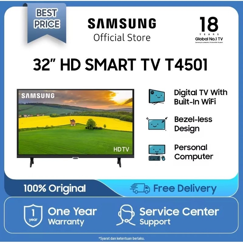 Led Tv Samsung Smart Tv 32 inch 32T4501 / 32T4503