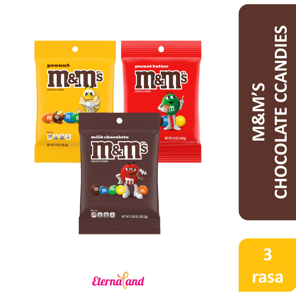 

M&M Chocolate Candies Bag - cokelat impor USA