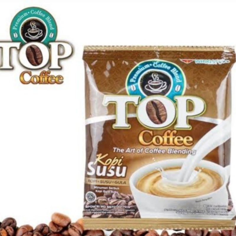 

[12 Sachet] 1 Renceng Top Kopi Susu