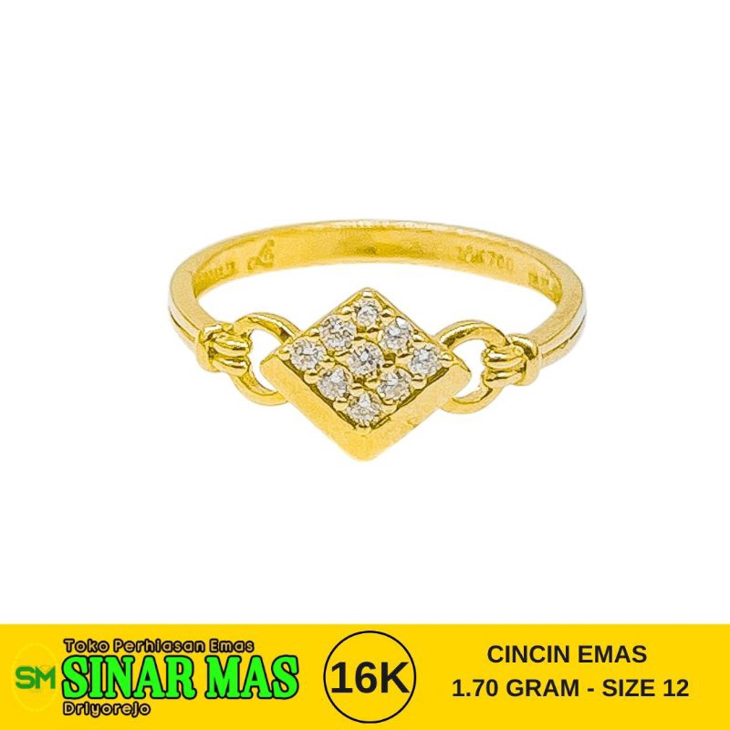 CINCIN EMAS 16 KARAT 1.70 GRAM - SIZE 12